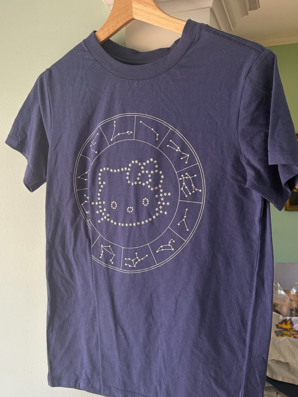 Hello Kitty Navy Short Sleeve Tee with Constellation Graphic